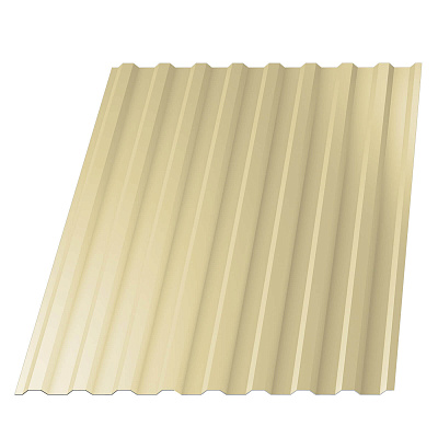 Профнастил НС-20 (МП 20) RAL1014 Бежевый 1150(1100)мм 0,45мм