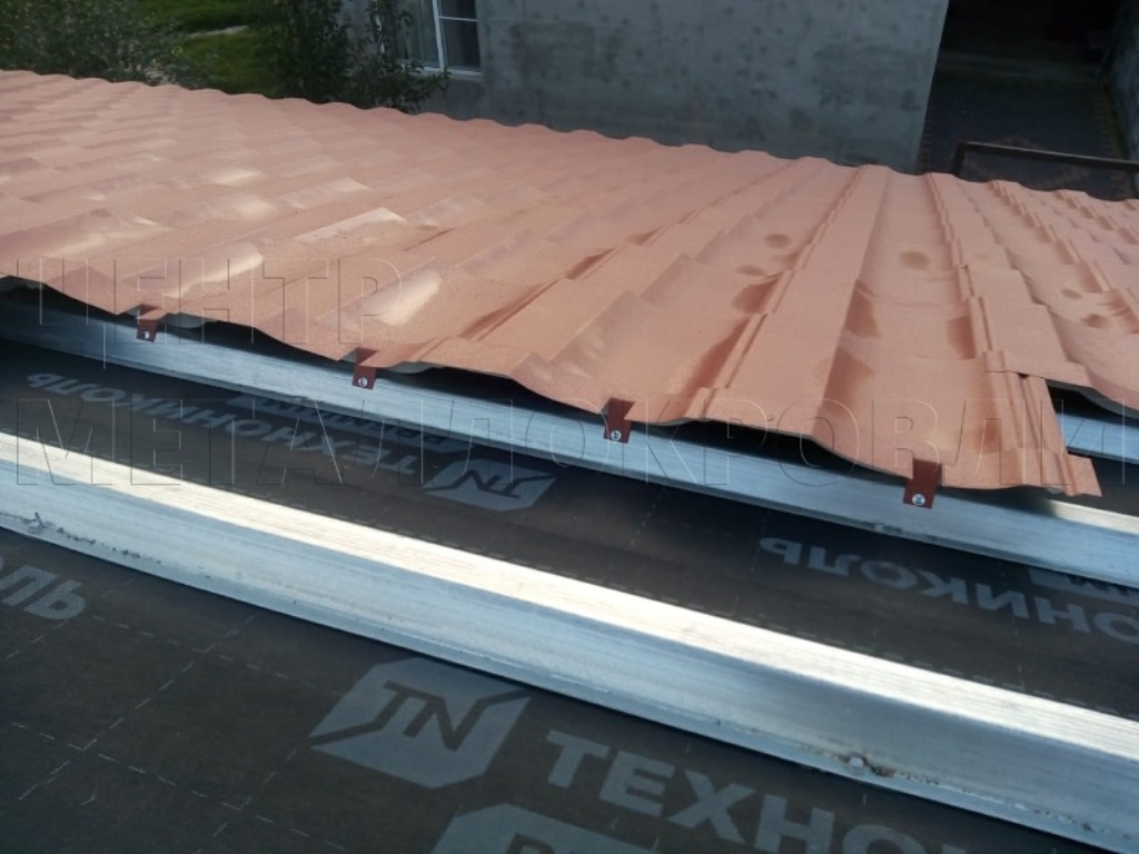 Металлочерепица Геркулес 8004 терракотовый Стальной Бархат от Центра Металлокровли в Ярославле